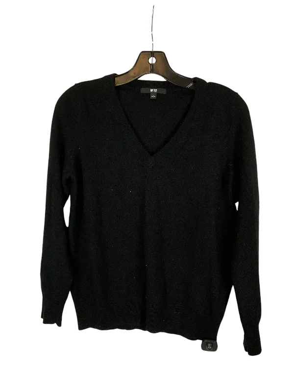 Sweater Cashmere By Clothes Mentor In Black, Size: L