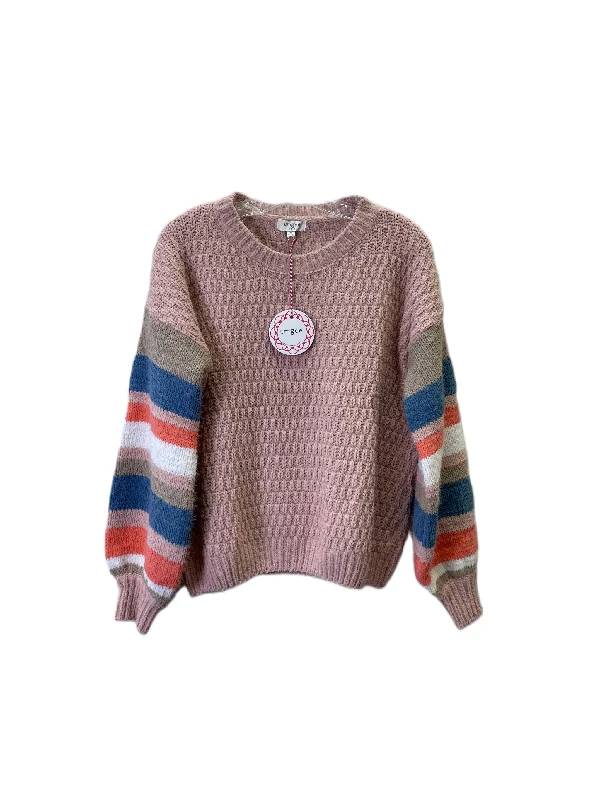 Sweater By Umgee In Pink & Tan, Size: S