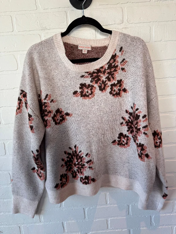 Sweater By Knox Rose In Brown & Pink, Size: Xl