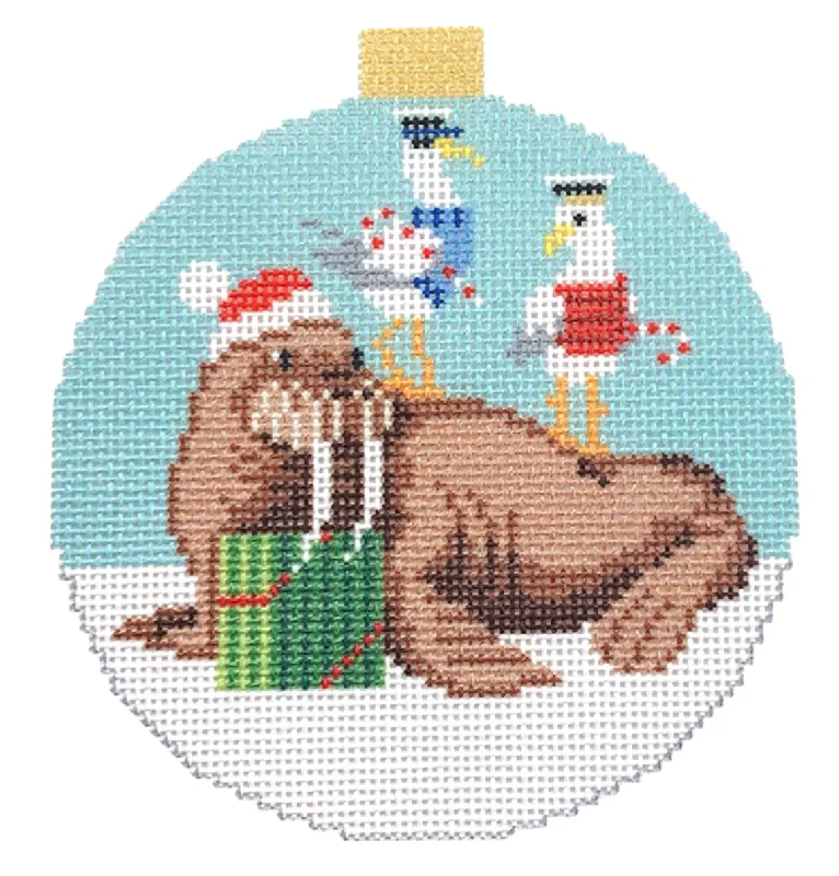 KB1683P Festive Sea Friends - Walrus and Seagulls