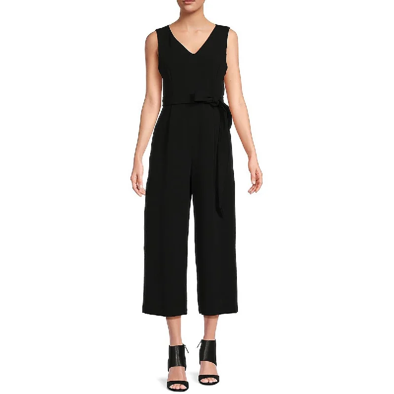 Calvin Klein Womens Cropped Jumpsuit