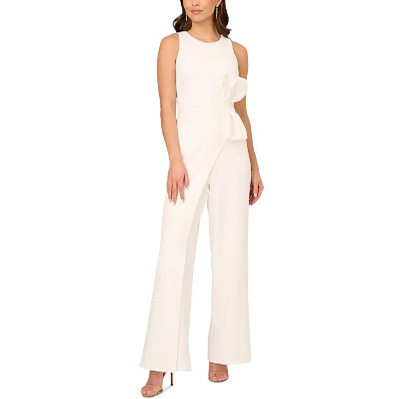 Adrianna Papell Womens Wide Leg Sleeveless Jumpsuit