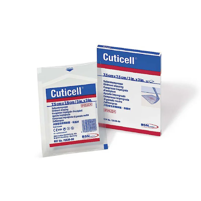 Cuticell Sterile Non-Adherent Dressings with Non-Medicated Ointment