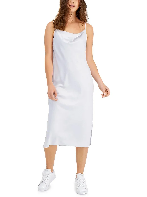 Womens Satin Long Slip Dress