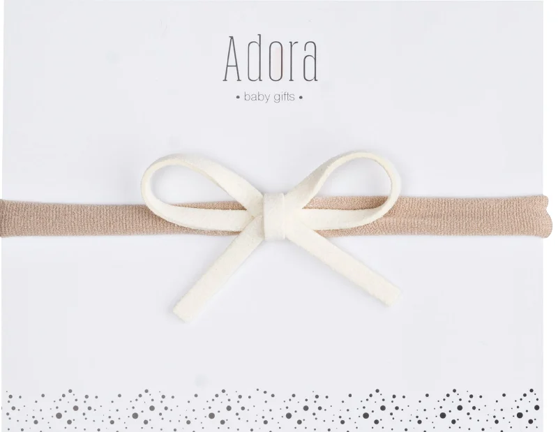 Adora Mini Classic Baby Headband - Ivory