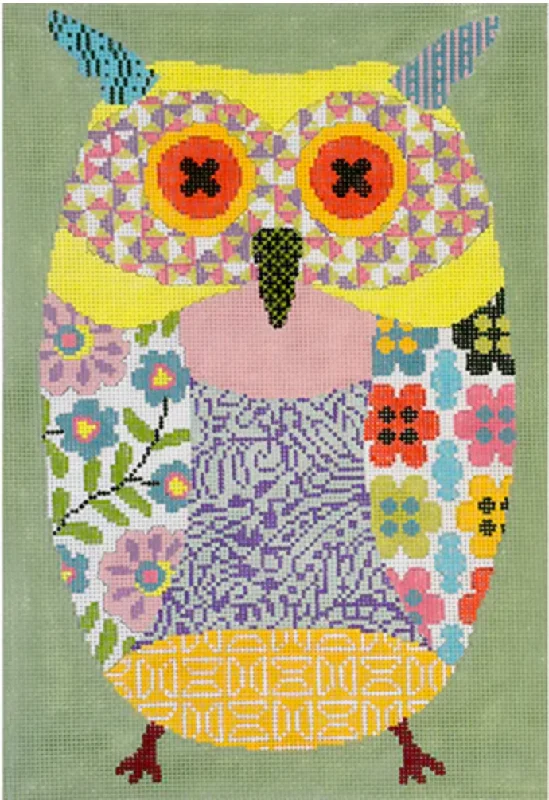 KB1455-13 Patchwork Owl - Oscar