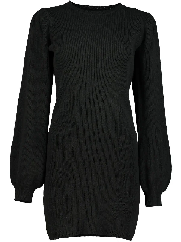 Womens Ribbed Mini Sweaterdress