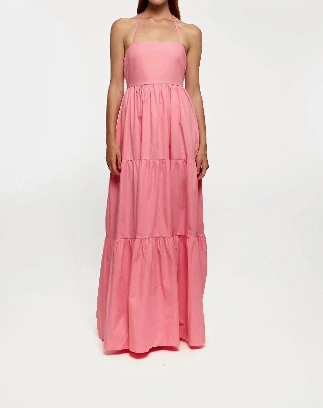 Tie Up Maxi Dress In Floss