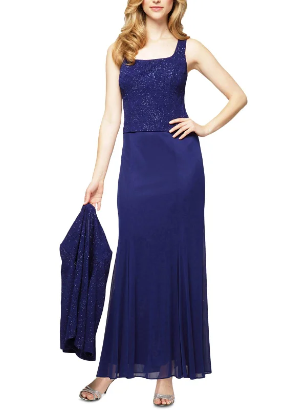 Petites Womens 2PC Cocktail Evening Dress