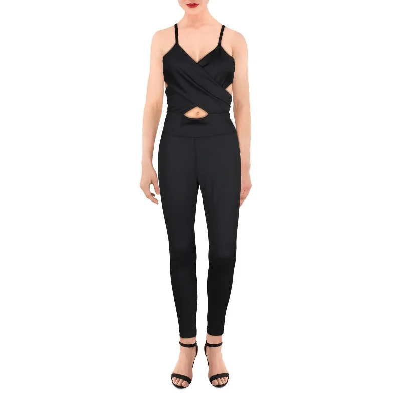 FP Movement by Free People Womens Cosmic Skinny Criss-Cross Front Jumpsuit