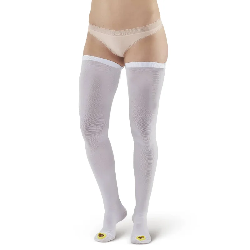 AW 401 Anti-Embolism Inspection Toe Thigh High Stockings 18 mmHg