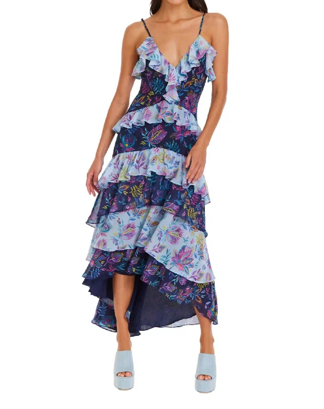 Cassidy Maxi Dress In Bohemian Floral Mix