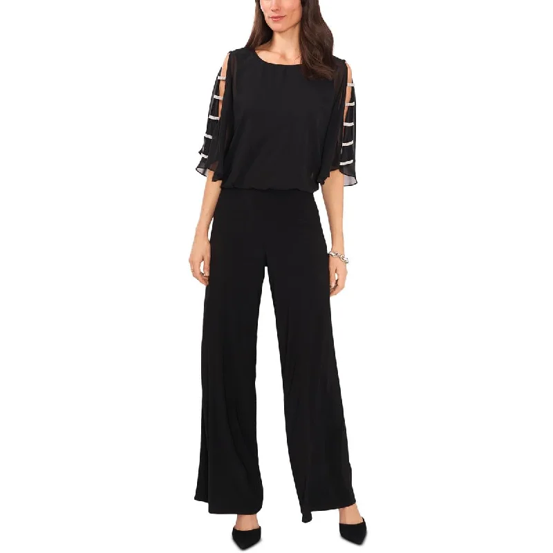 MSK Womens Embellished Wide Leg Jumpsuit