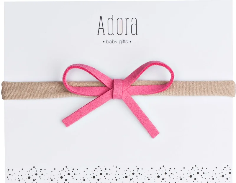 Adora Mini Classic Baby Headband - Hot Pink