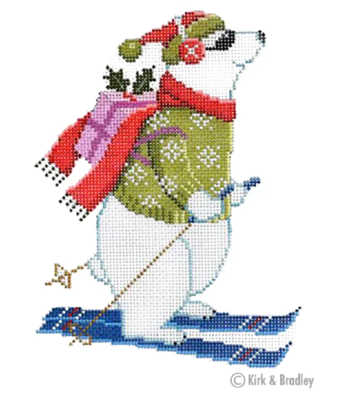 KB1464 Skiing Polar Bear