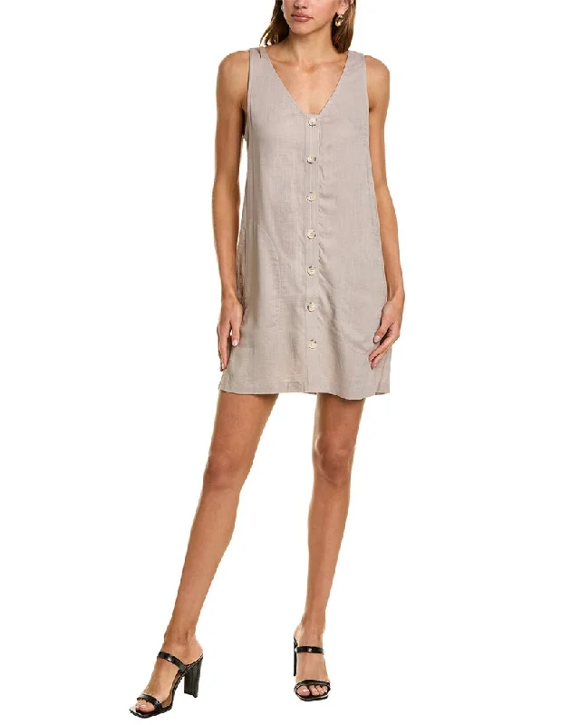 Splendid Linen-Blend Mini Dress