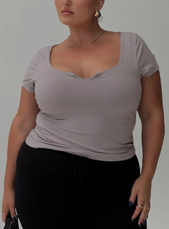 Serenie Top Grey Curve