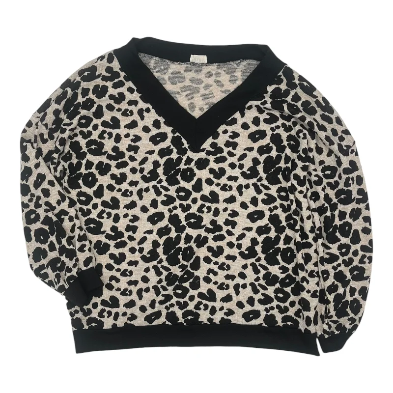 Top Ls By Bibi In Animal Print, Size:L