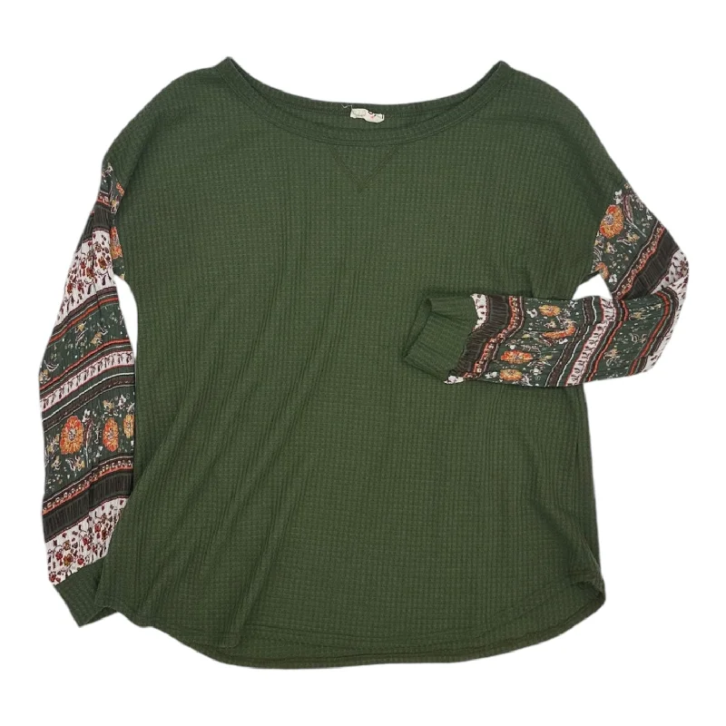 Top Ls By Bibi In Green, Size:M