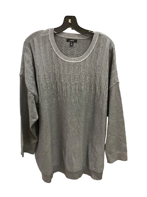 Top Long Sleeve By Alfani In Grey, Size: 4x