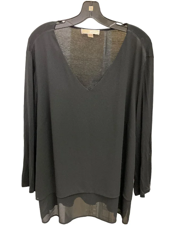 Top Long Sleeve By Michael By Michael Kors In Black, Size: 24