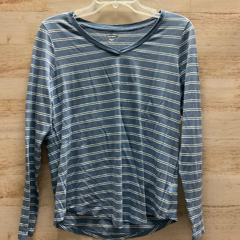 Top Long Sleeve By Old Navy In Striped Pattern, Size: M