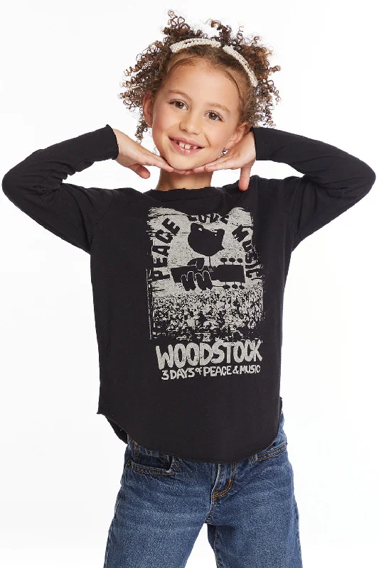 Woodstock Peace Love Music Girls Long Sleeve